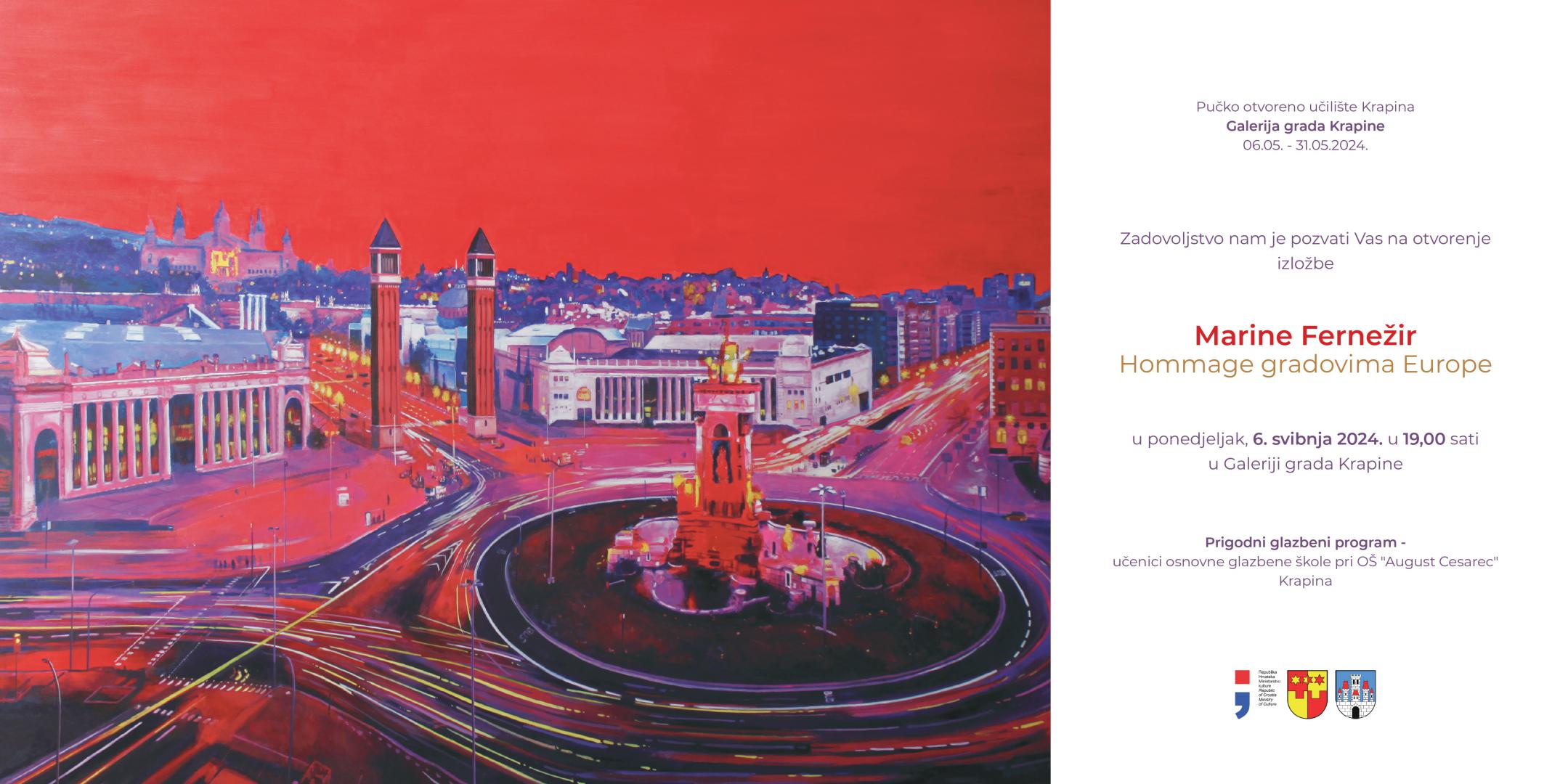 Izložba "Hommage gradovima Europe" u Galeriji grada Krapine